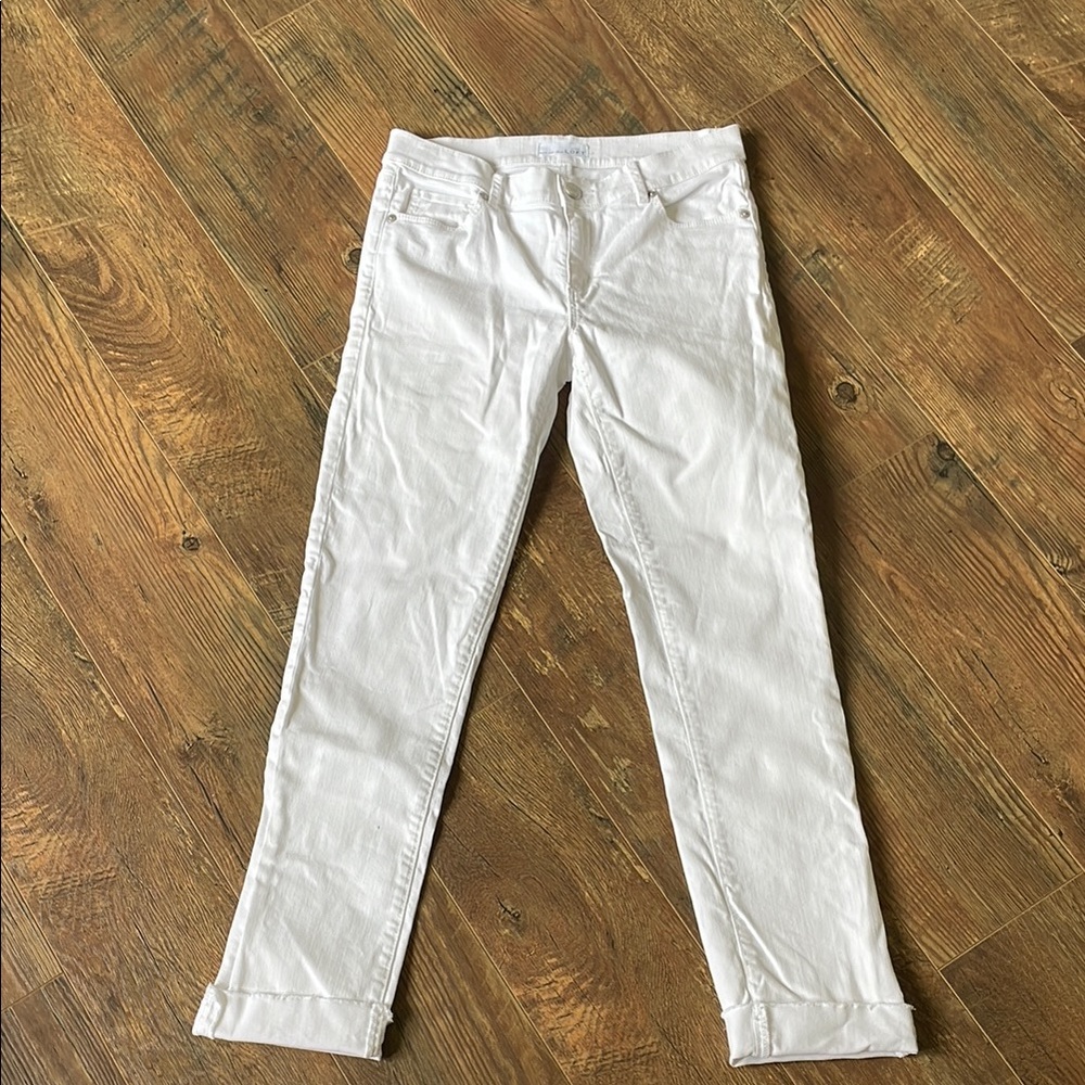 LOFT White Skinny Jeans Lightweight Denim